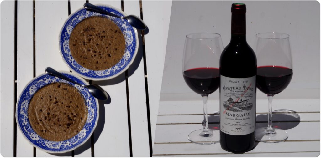 Lentils with foie gras velouté paired along with a Margaux C.D.O from Bordeaux.