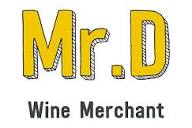 Official logo of Mr. D Wine Merchant featuring the brand name with stylized yellow block letters.