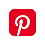 The official Pinterest logo icon featuring the white stylized letter P inside a red rounded square background.